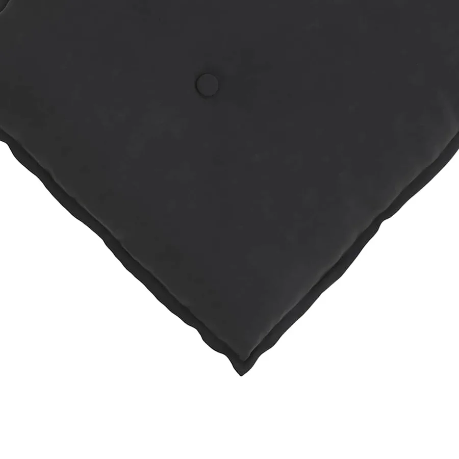 Coussin de Dos Noir 60 x 50 cm Tissu en velours côtelé - 7