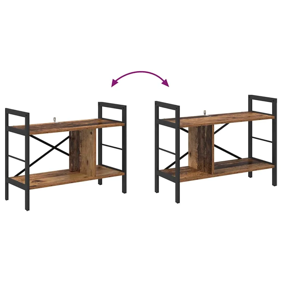 Étagère Bois Ancien 75 x 30 x 58,5 cm Bois d'ingénierie - 9