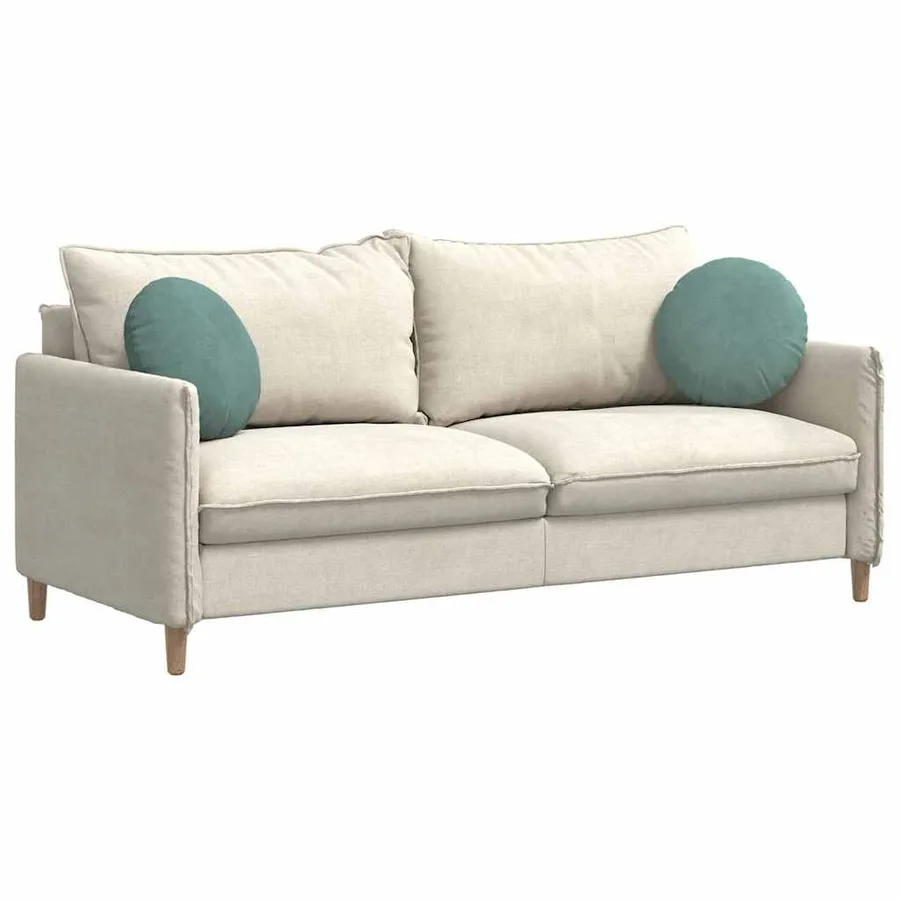 Coussins de siège 2 pcs Vert Mer Ø 40 x 13 cm Velours - 3