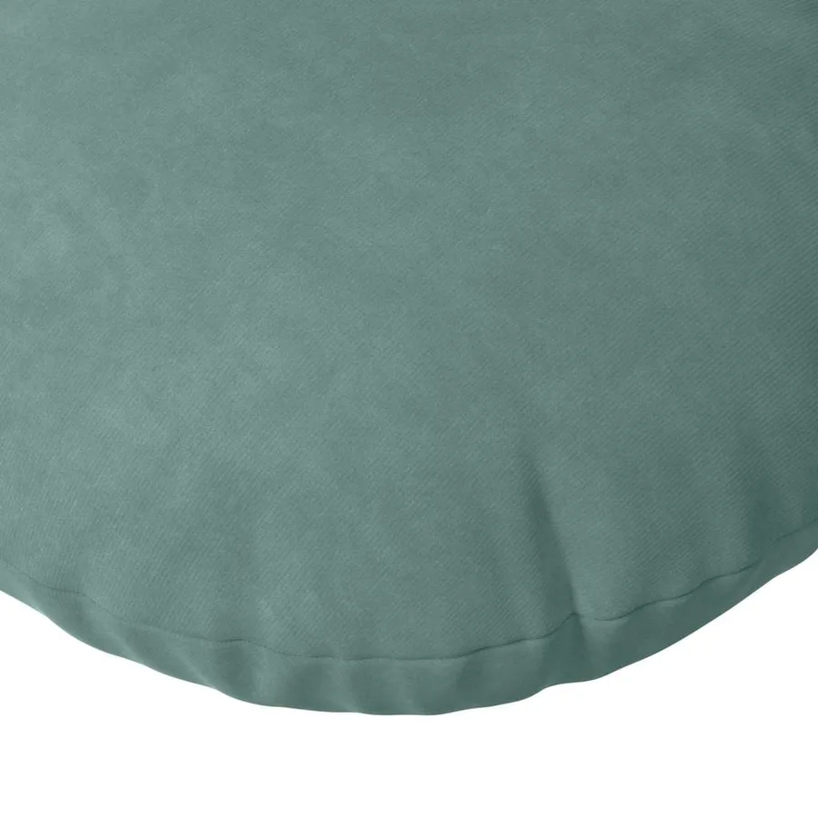 Coussins de siège 2 pcs Vert Mer Ø 40 x 13 cm Velours - 7