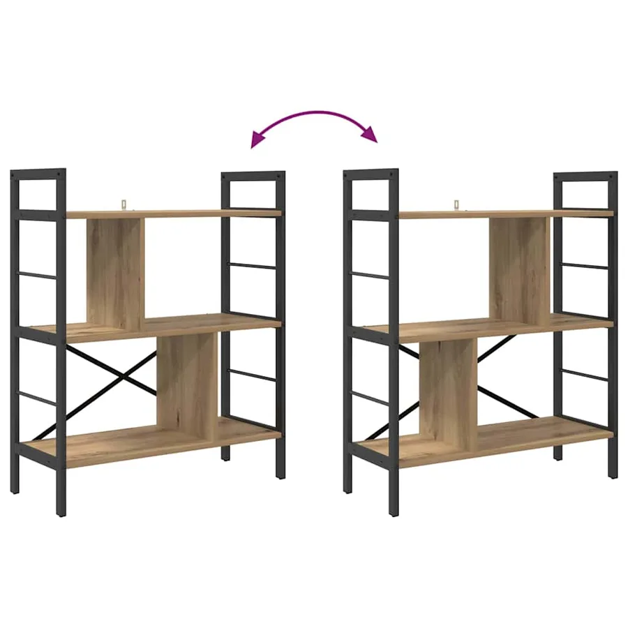 Étagère 5 niveaux 75 x 30 x 91 cm Bois d'ingénierie - 8