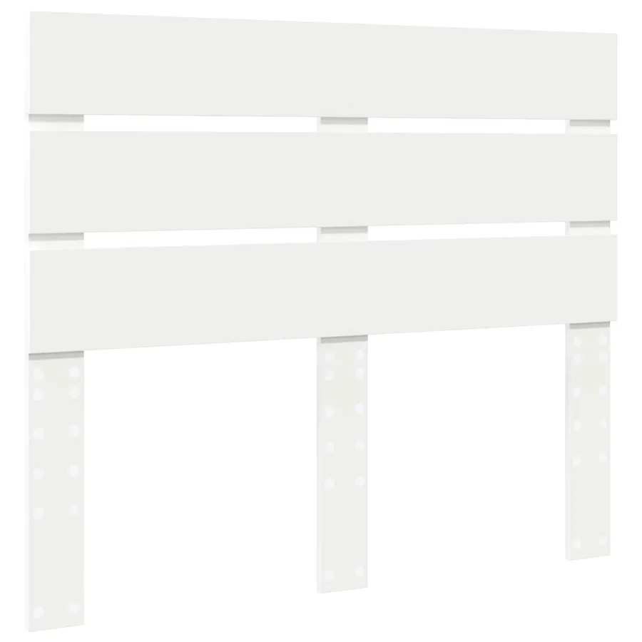 Cadre de lit Blanc 135 x 190 cm Bois de pin massif - 6