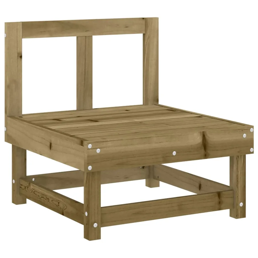 Salon de jardin 3 pcs bois de pin imprégné - 3
