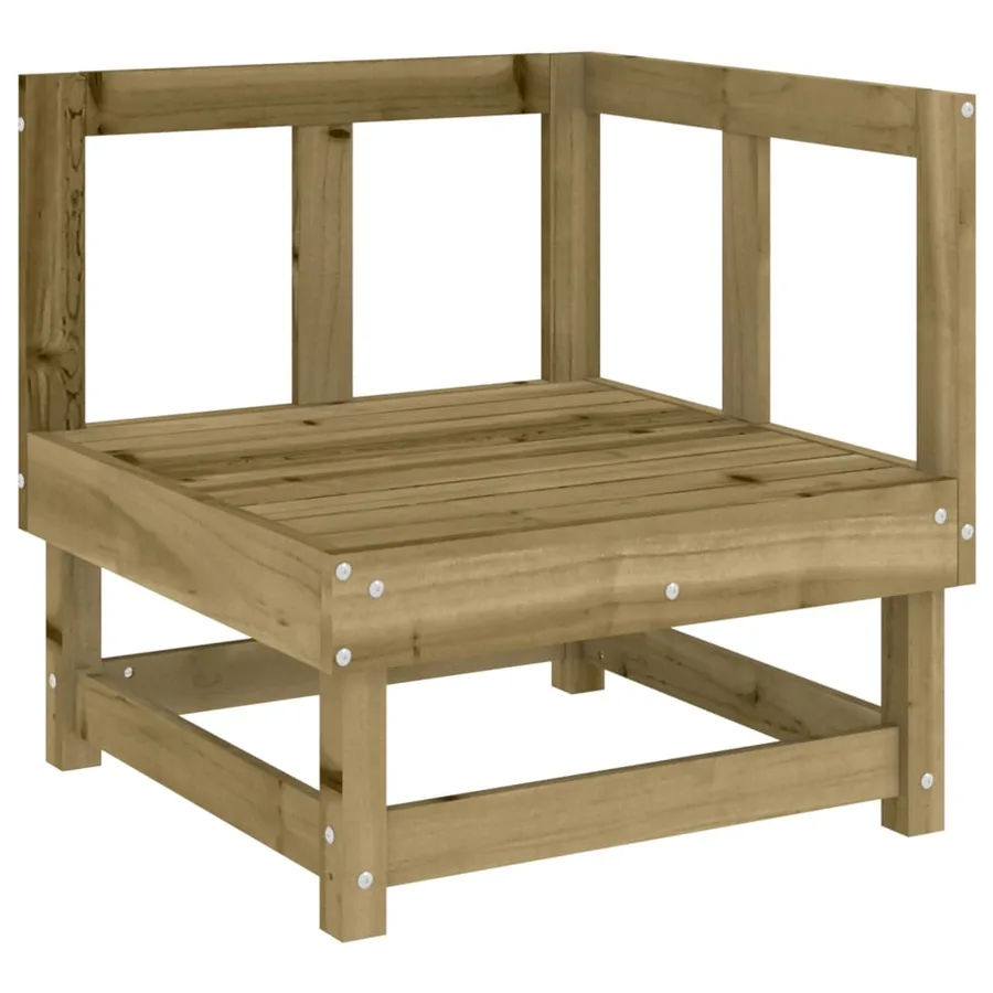 Salon de jardin 3 pcs bois de pin imprégné - 4