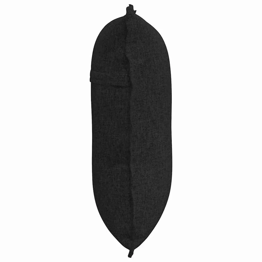 Coussin de Dos Noir 60 x 19 x 50 cm tissu - 6