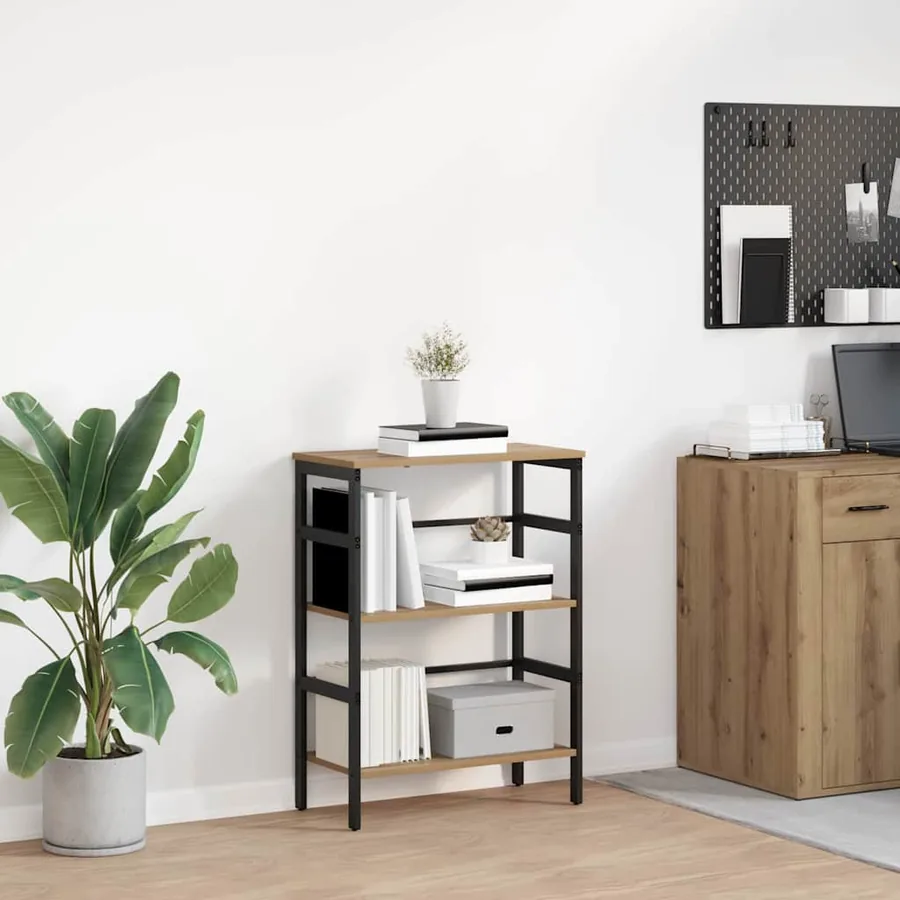 Étagère 2 niveaux 60 x 29,5 x 81 cm Bois d'ingénierie