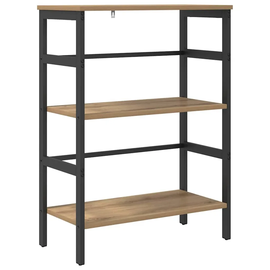 Étagère 2 niveaux 60 x 29,5 x 81 cm Bois d'ingénierie - 2