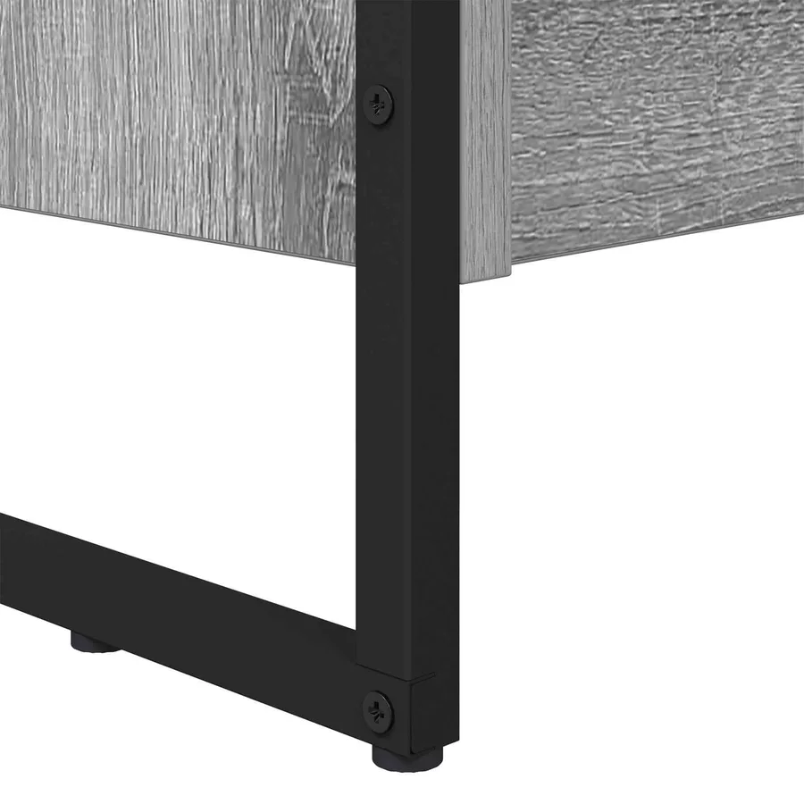 Bibliothèque 80 x 30 x 155 cm Bois d'ingénierie Gris Sonoma - 9