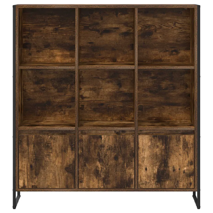 Bibliothèque 99,5 x 30 x 108 cm Bois d'ingénierie Chêne Fumé - 6