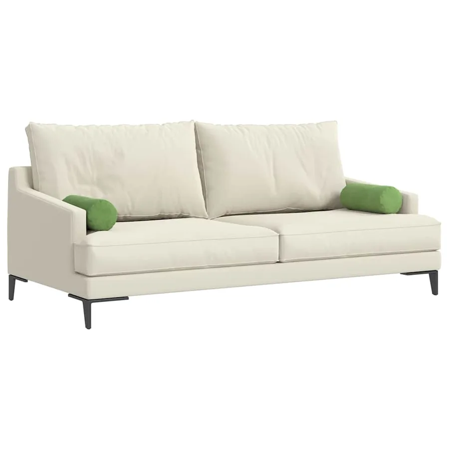 Coussins d'accent 2 pcs Vert clair Ø 15 x 40 cm - 3