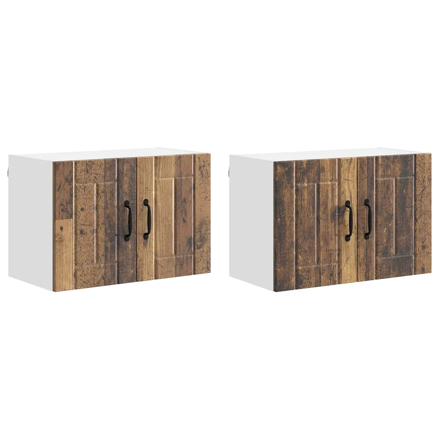 Meuble mural LUCCA 2 pcs Bois ancien 60 x 31 x 40 cm - 2