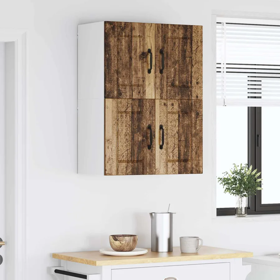 Meuble mural LUCCA 2 pcs Bois ancien 60 x 31 x 40 cm - 4