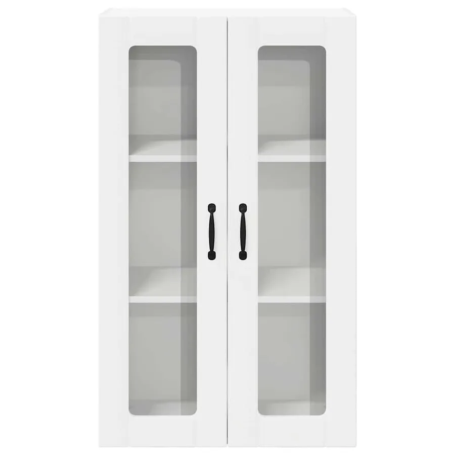 Cabinet en verre mural LUCCA Blanc 60 x 31 x 100 cm - 6
