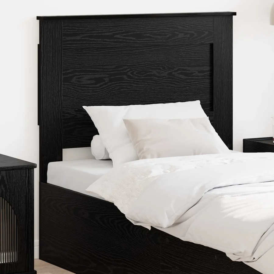 Tête de lit avec tête de lit Chêne noir 90 cm Bois d'ingénierie