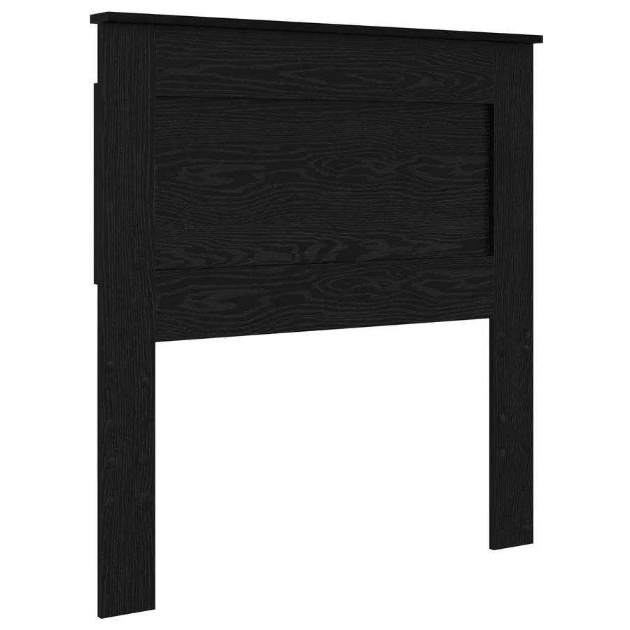 Tête de lit avec tête de lit Chêne noir 90 cm Bois d'ingénierie - 2