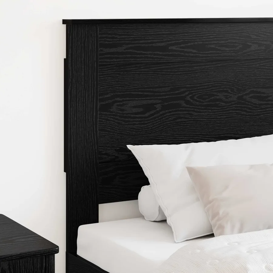 Tête de lit avec tête de lit Chêne noir 90 cm Bois d'ingénierie - 3