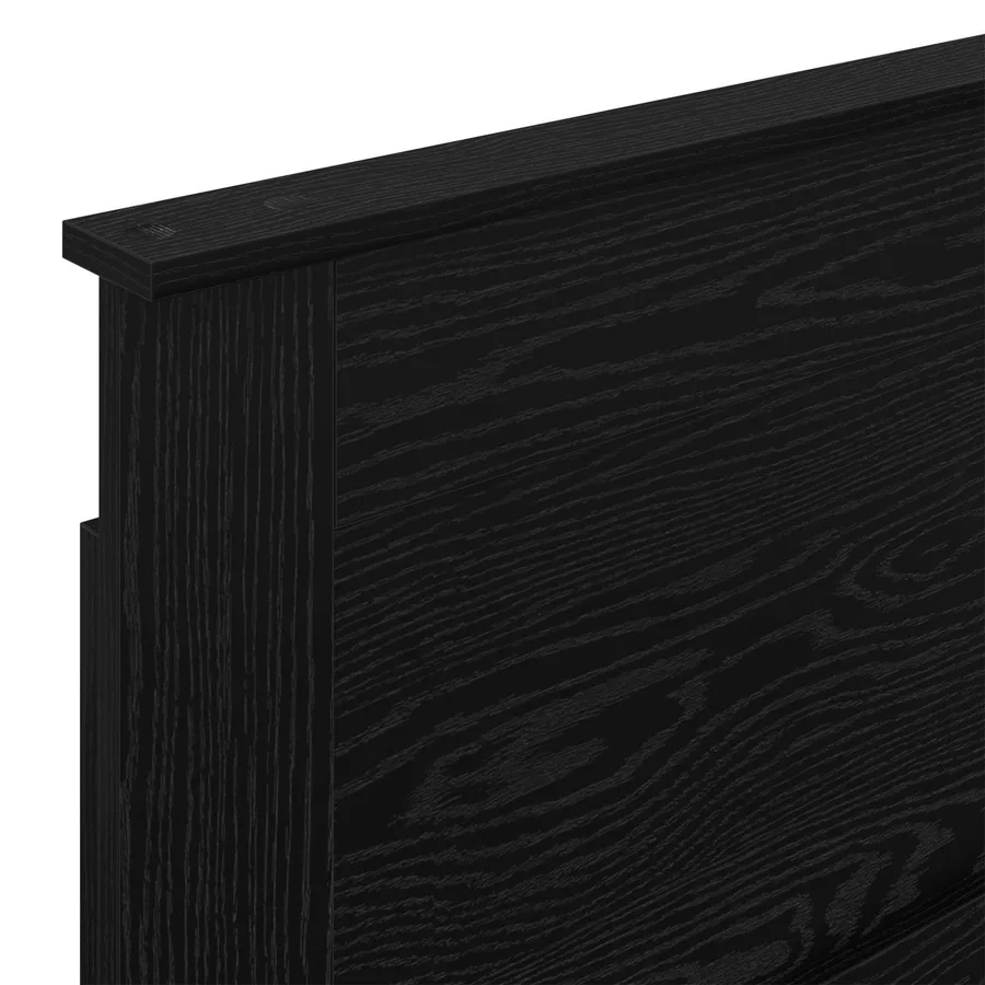 Tête de lit avec tête de lit Chêne noir 90 cm Bois d'ingénierie - 7