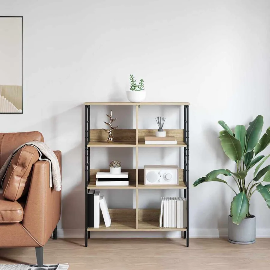 Étagère Chêne Sonoma 82 x 32 x 112 cm Bois d'ingénierie - 4