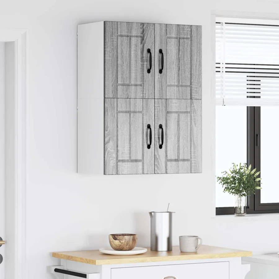 Meuble mural LUCCA 2 pcs Sonoma gris 60 x 31 x 40 cm - 4