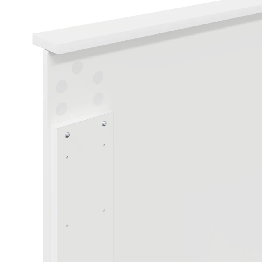 Lit de Rangement Blanc 90 x 200 cm Bois d'ingénierie - 12