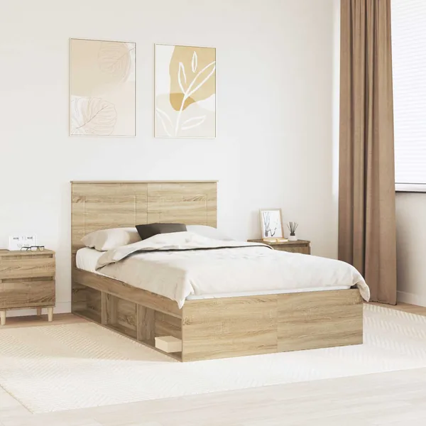 Cadre de lit Sonoma 120 x 200 cm Bois de pin massif
