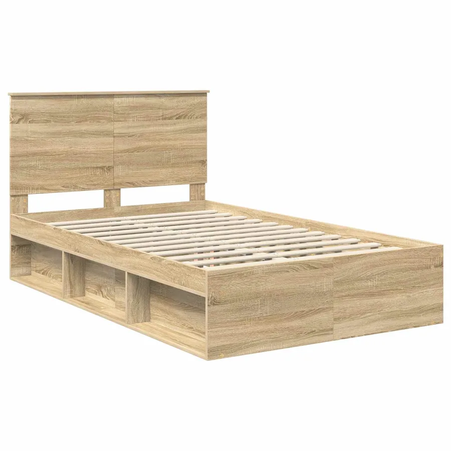 Cadre de lit Sonoma 120 x 200 cm Bois de pin massif - 4