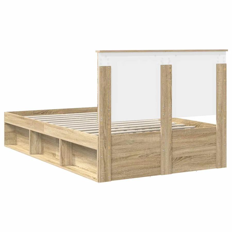 Cadre de lit Sonoma 120 x 200 cm Bois de pin massif - 9