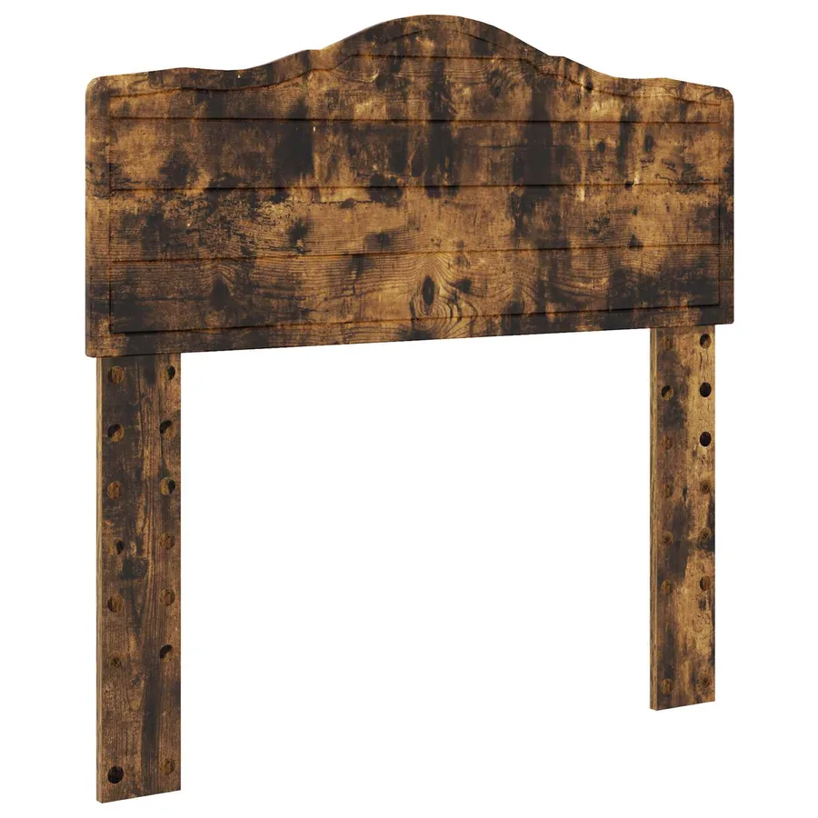 Cadre de lit Chêne fumé 100 x 200 cm Bois de pin massif - 6