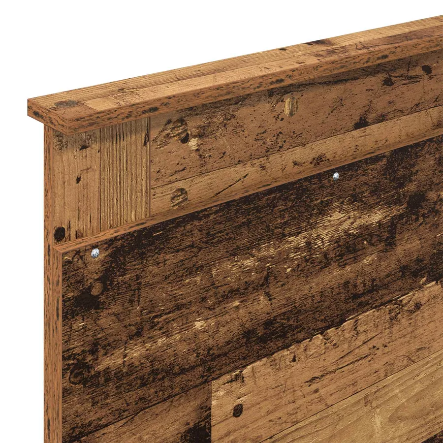 Cadre de lit Bois ancien 90 x 190 cm Pin massif - 11