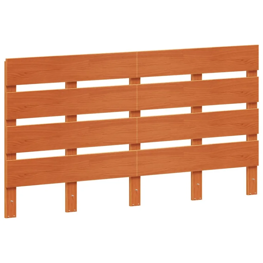 Tête de lit cire marron 150 cm bois massif de pin - 2