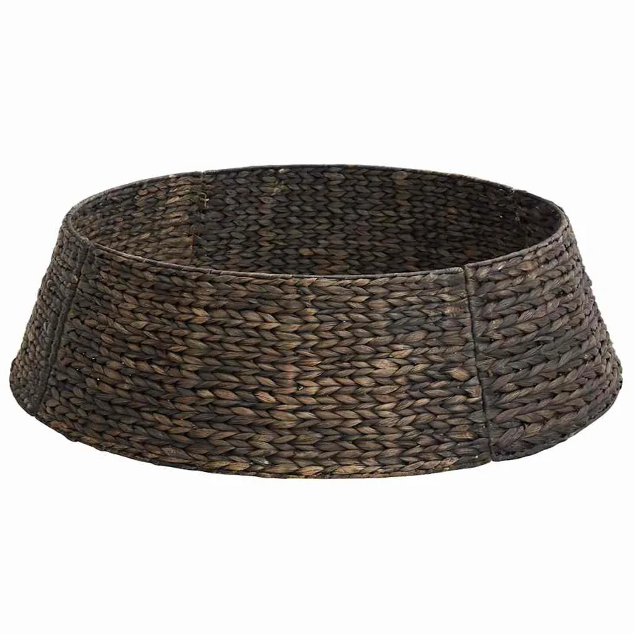 Collier de sapin de Noël Noir 105 x 105 x 28 cm Jacinthe d'eau - 2
