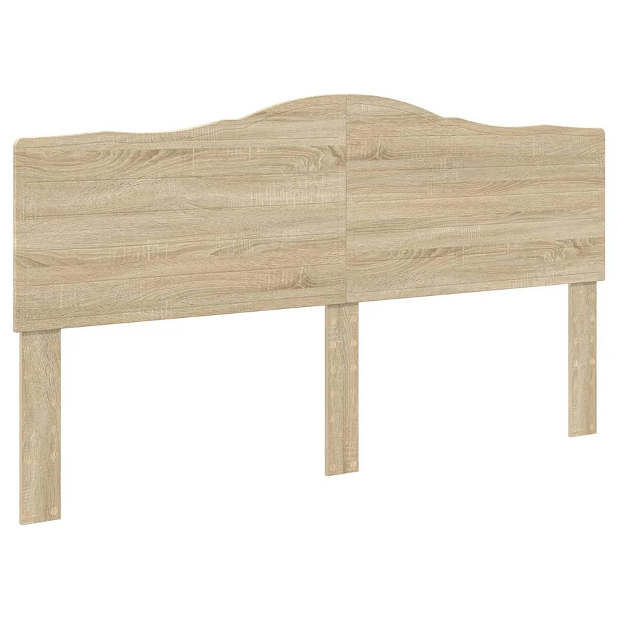 Cadre de lit avec tête de lit Sonoma 200 x 200 cm Pin massif - 6