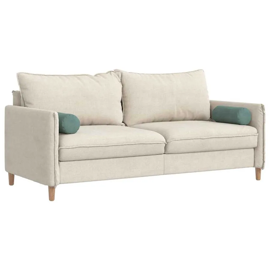 Coussins d'accent 2 pcs Vert Mer Ø 15 x 40 cm - 3