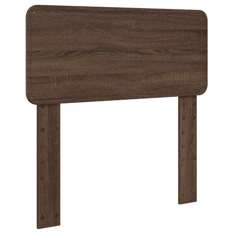 Cadre de lit avec tête de lit Chêne brun 90 x 190 cm Pin massif - 6