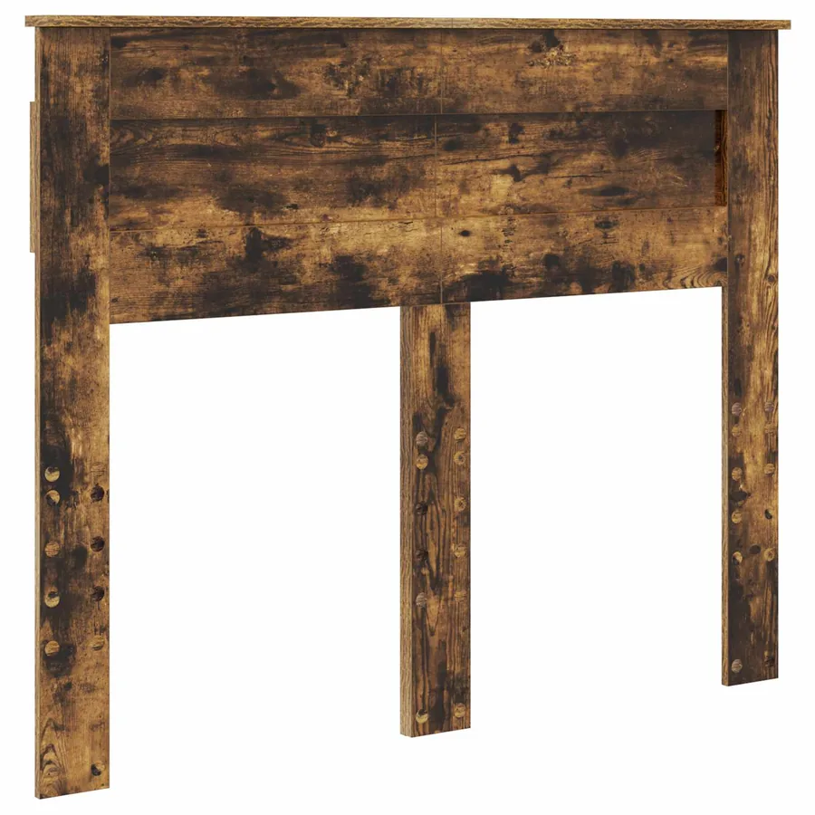 Lit de Rangement Chêne fumé 135 x 190 cm Bois d'ingénierie - 7