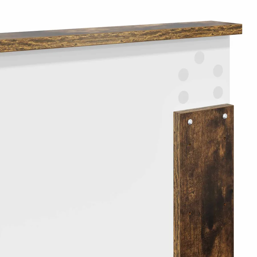 Cadre de lit Chêne fumé 160 x 200 cm Bois d'ingénierie - 11
