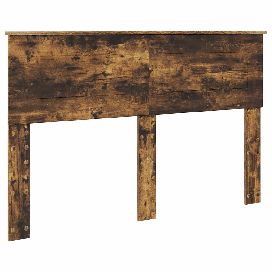 Cadre de lit Chêne fumé 160 x 200 cm Bois d'ingénierie - 6