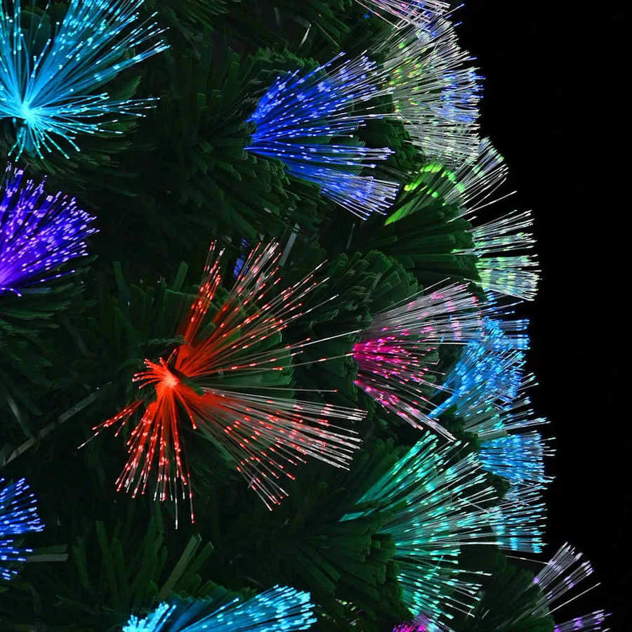 Sapin de Noël artificiel avec 120 LED Vert 120 cm PVC - 9