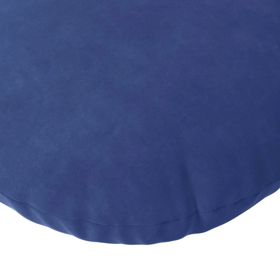 Coussins de siège 2 pcs Bleu police Ø60 x 21 cm Velours - 7