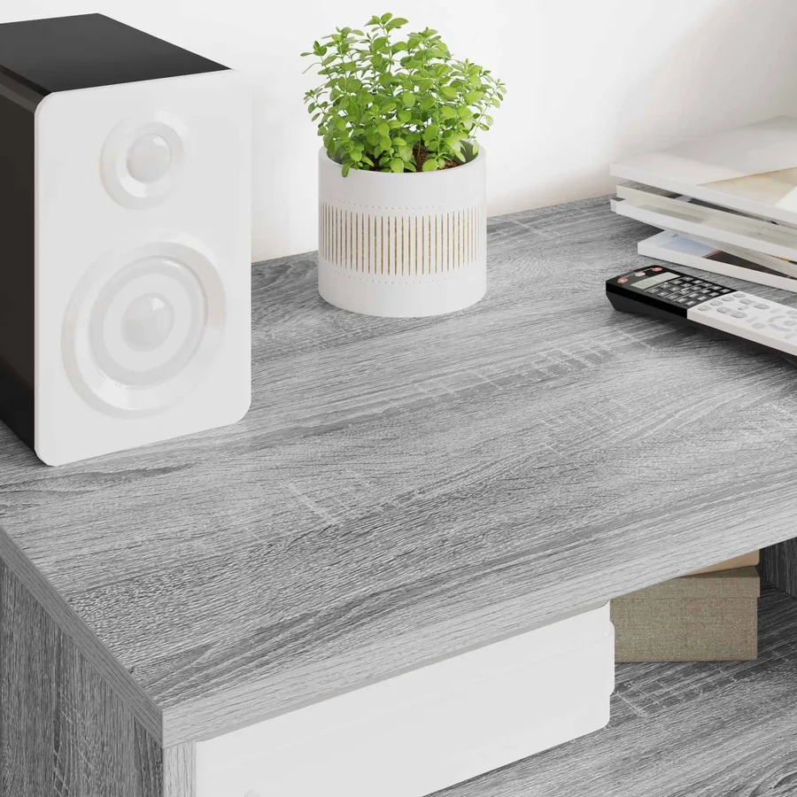 Meuble TV Gris Sonoma 100 x 48 x 43 cm Bois d'ingénierie - 4