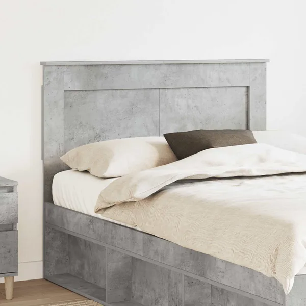 Tête de lit Gris béton 120 cm Bois d'ingénierie