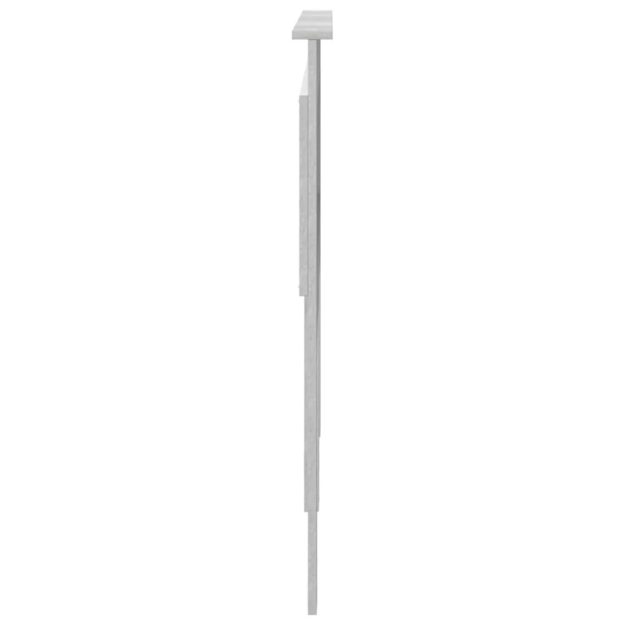 Tête de lit Gris béton 120 cm Bois d'ingénierie - 5