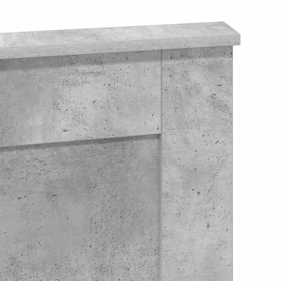 Tête de lit Gris béton 120 cm Bois d'ingénierie - 7