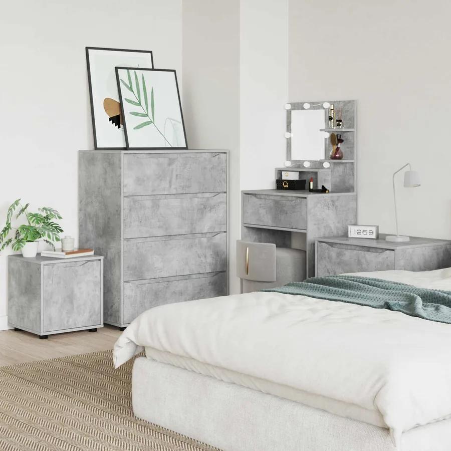 Cabinet de salle de bain Gris béton 40,5 x 40 x 44 cm - 4
