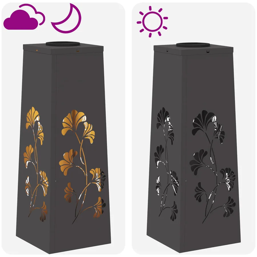 Lumière de chemin LED solaire 2 pcs Blanc chaud 18 x 18 x 50 cm - 13