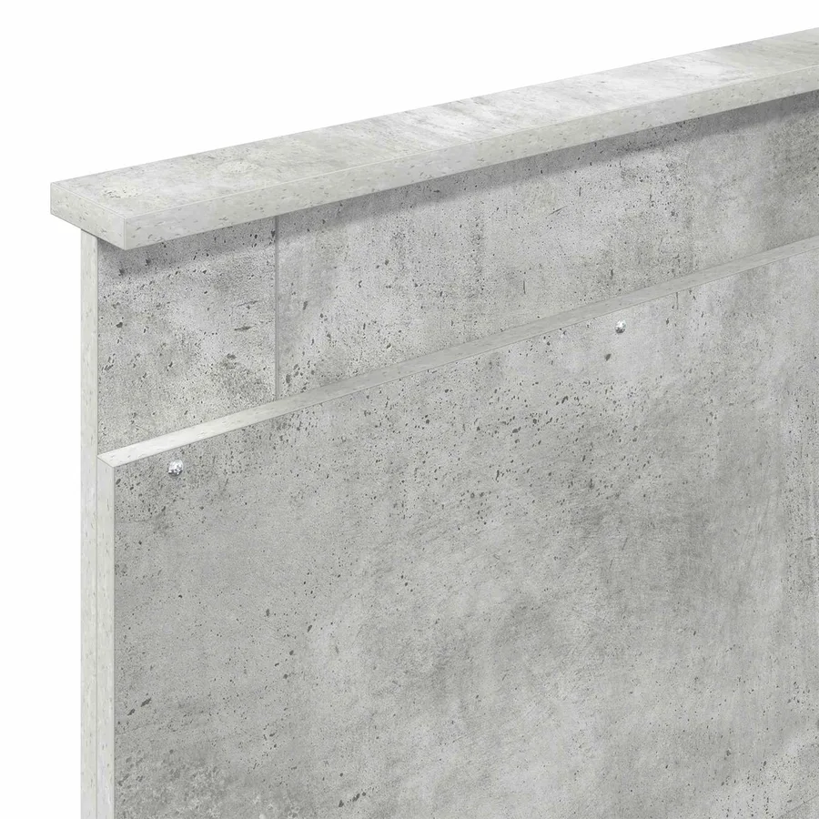 Cadre de lit avec tiroir Gris béton 90 x 200 cm Bois Ingénierie - 12