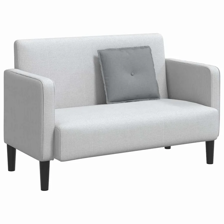 Coussin de Dos Gris clair 50 x 19 x 45 cm tissu - 3