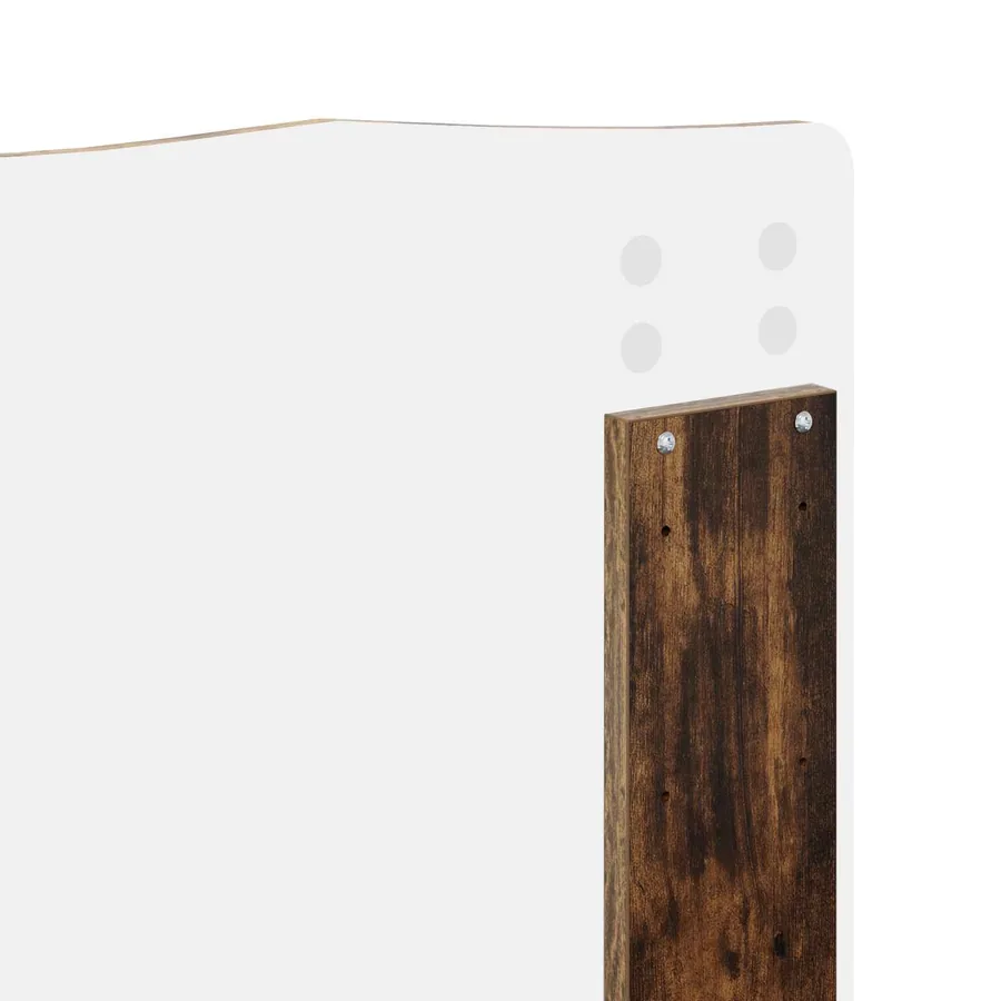 Cadre de lit Chêne Fumé 150 x 200 cm Bois Ingénierie - 12