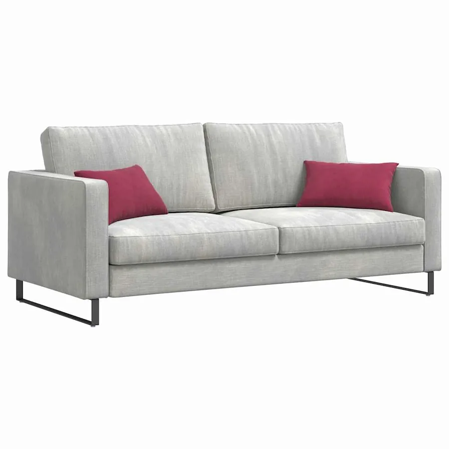 Coussins de canapé 2 pcs Rouge bordeaux 50 x 30 cm - 3