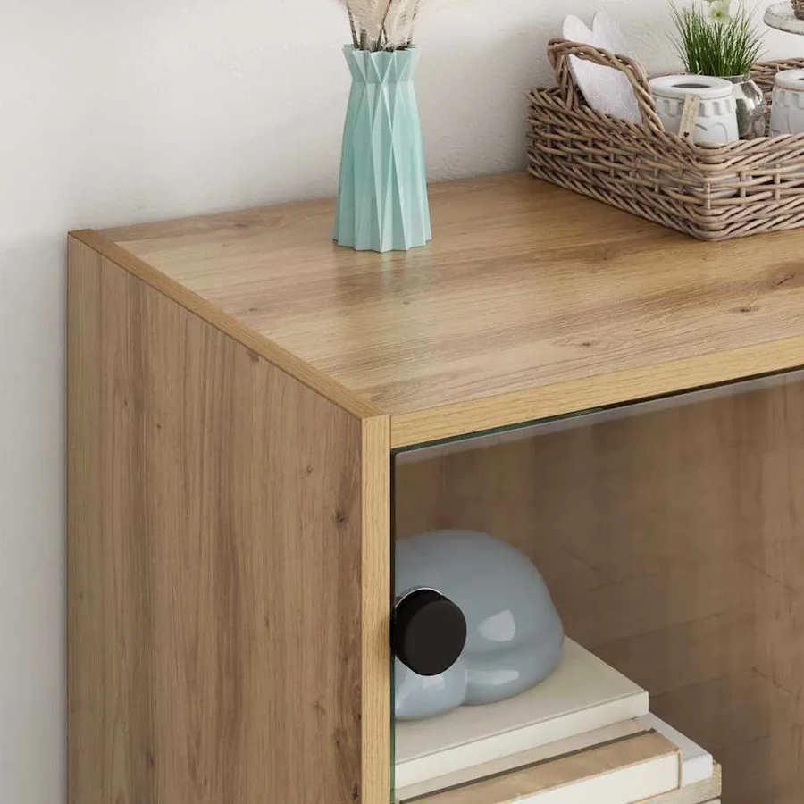 Meuble d'appoint Chêne artisanal 68 x 37 x 75,5 cm - 4